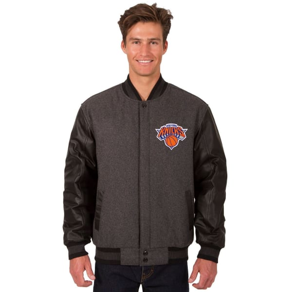 NEW YORK KNICKS Men's Reversible Wool and Leather Jacket