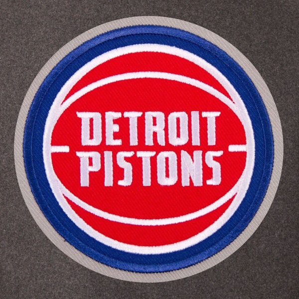 DETROIT PISTONS Men's Reversible Wool and Leather Jacket