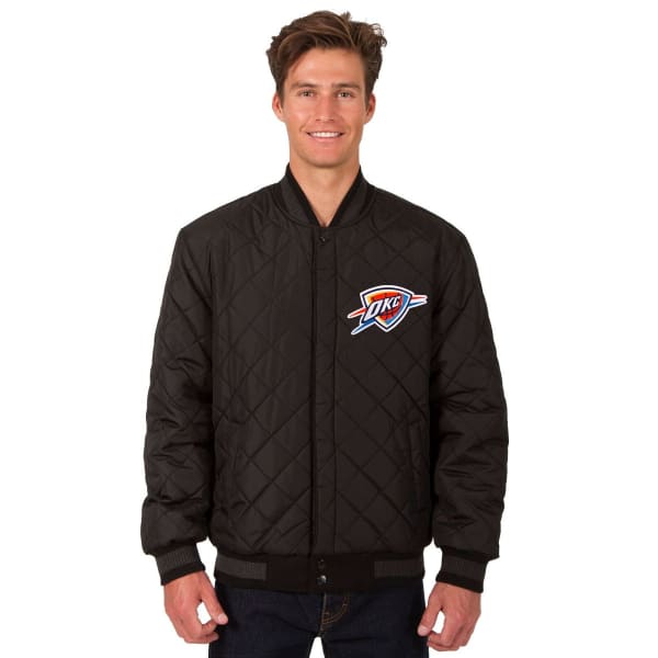 OKLAHOMA CITY THUNDER Men's Reversible Wool and Leather Jacket