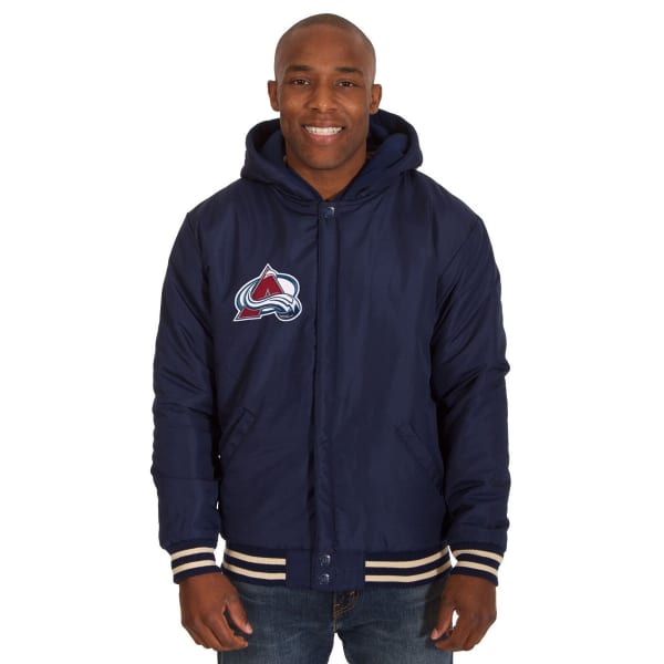 COLORADO AVALANCHE Men's Reversible Fleece Hooded Jacket