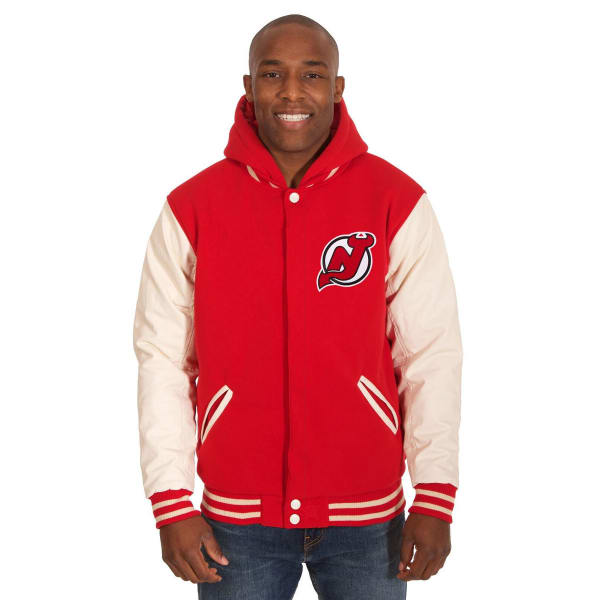 NEW JERSEY DEVILS Men's Reversible Fleece Hooded Jacket