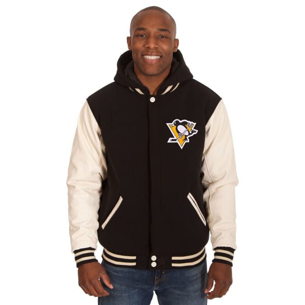 PITTSBURGH PENGUINS Men's Reversible Fleece Hooded Jacket - Bob's