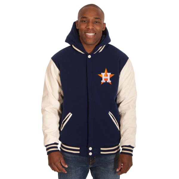 HOUSTON ASTROS Men's Reversible Fleece Hooded Jacket