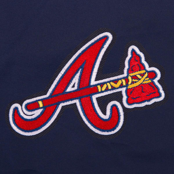 ATLANTA BRAVES Men's Reversible Fleece Hooded Jacket