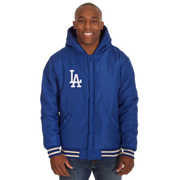 LOS ANGELES DODGERS Men's Reversible Fleece Hooded Jacket