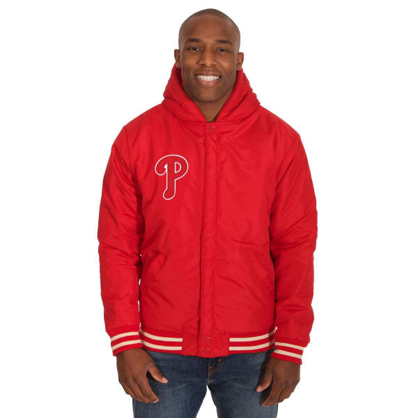 PHILADELPHIA PHILLIES Men's Reversible Fleece Hooded Jacket