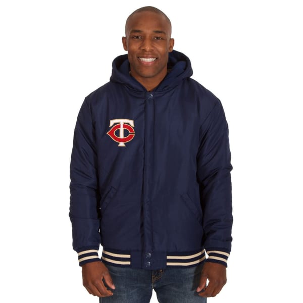 MINNESOTA TWINS Men's Reversible Fleece Hooded Jacket