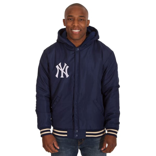 NEW YORK YANKEES Men's Reversible Fleece Hooded Jacket