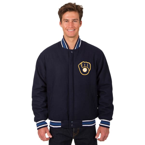 MILWAUKEE BREWERS Men's Reversible Wool Jacket