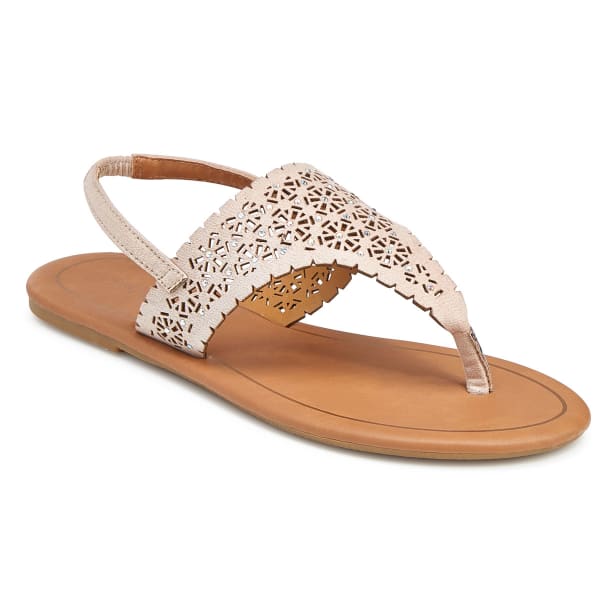 OLIVIA MILLER Women's Cut-Out Hooded Flat Sandals