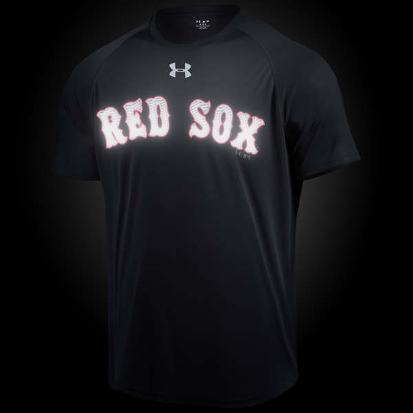 UNDER ARMOUR Men's Boston Red Sox Velocity Reflective Short-Sleeve