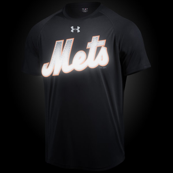 UNDER ARMOUR Men's New York Mets Velocity Reflective Short-Sleeve Tee