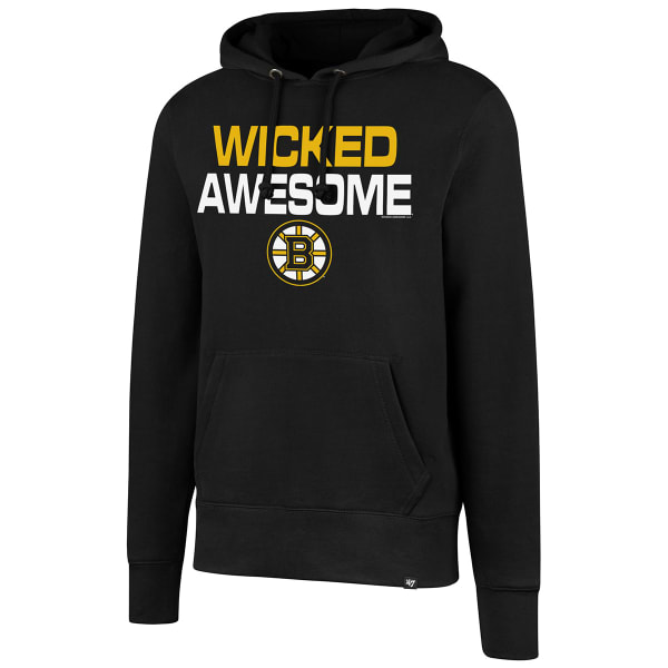 BOSTON BRUINS Men's Wicked Awesome '47 Headline Pullover Hoodie