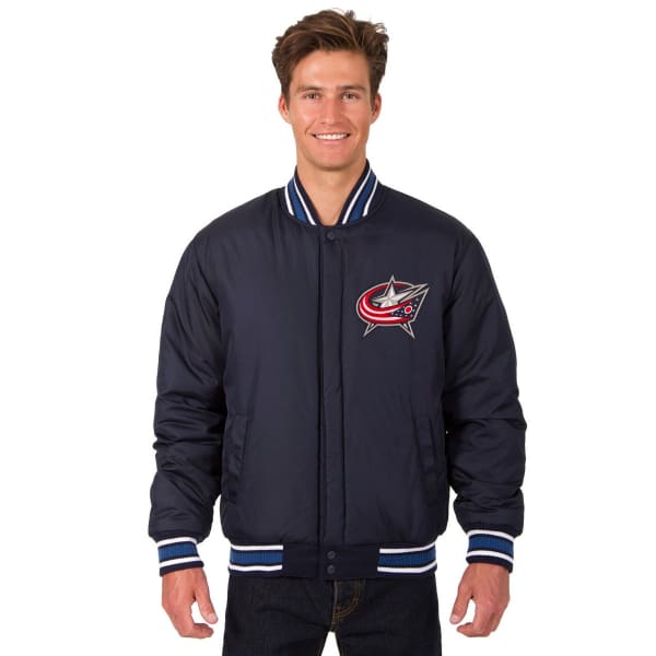 COLUMBUS BLUE JACKETS Men's One Logo Reversible Wool Jacket