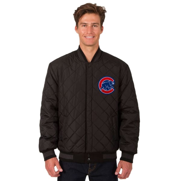 CHICAGO CUBS Men's Wool and Leather Reversible One Logo Jacket