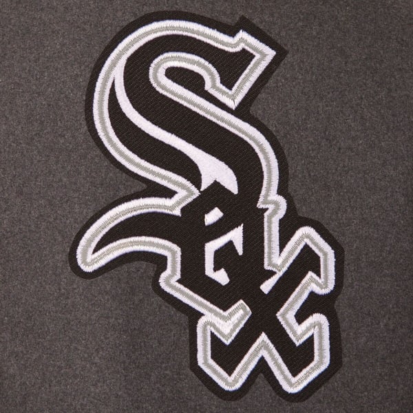 CHICAGO WHITE SOX Men's Wool and Leather Reversible One Logo Jacket