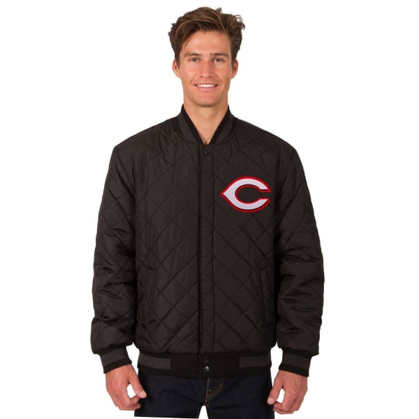 CINCINNATI REDS Men's Wool and Leather Reversible One Logo Jacket