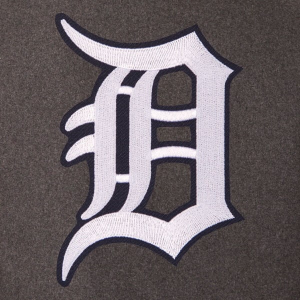 DETROIT TIGERS Men's Wool and Leather Reversible One Logo Jacket