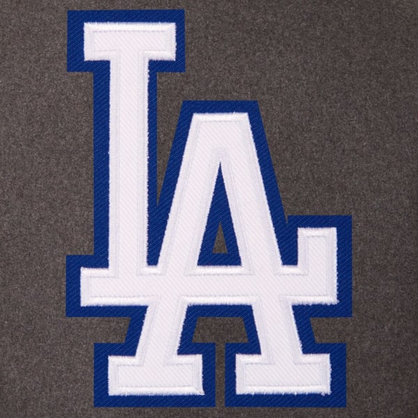 LOS ANGELES DODGERS Men's Wool and Leather Reversible One Logo Jacket