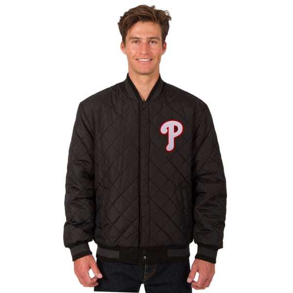 PHILADELPHIA PHILLIES Men's Wool and Leather Reversible One Logo Jacket