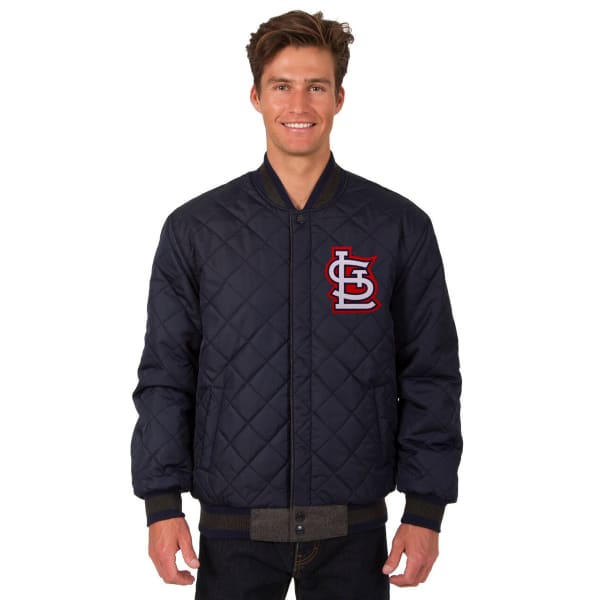 ST. LOUIS CARDINALS Men's Wool and Leather Reversible One Logo Jacket