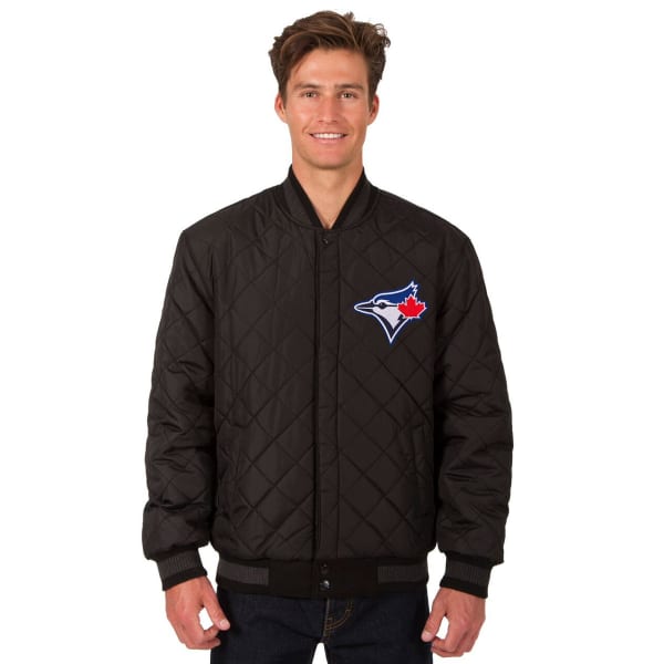 TORONTO BLUE JAYS Men's Wool and Leather Reversible One Logo Jacket