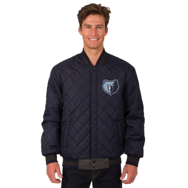 MEMPHIS GRIZZLIES Men's Wool and Leather Reversible One Logo Jacket