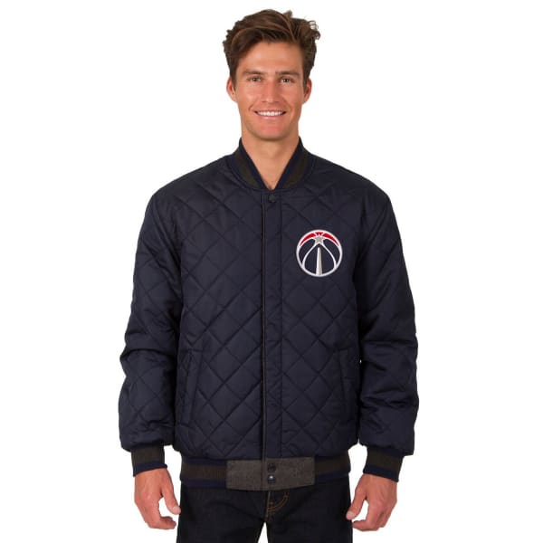 WASHINGTON WIZARDS Men's Wool and Leather Reversible One Logo Jacket