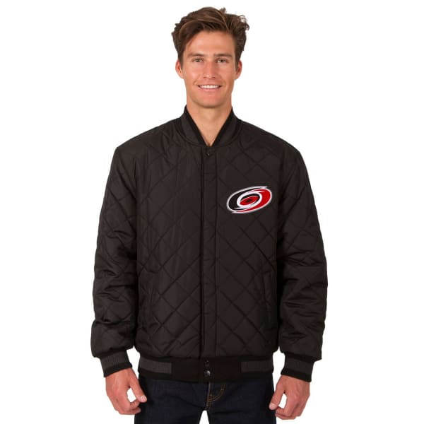 CAROLINA HURRICANES Men's Wool and Leather Reversible One Logo Jacket