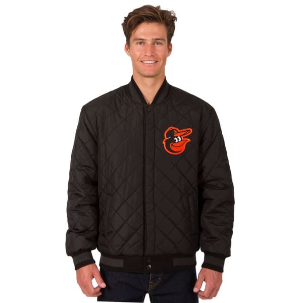 BALTIMORE ORIOLES Men's Wool and Leather Reversible One Logo Jacket