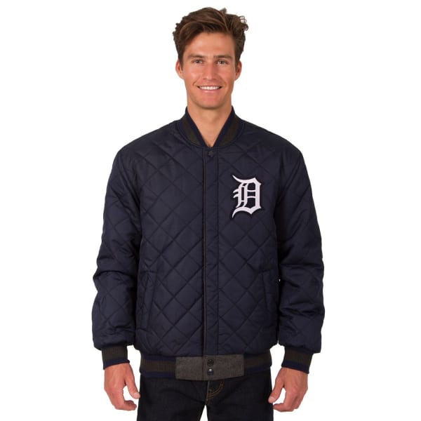 DETROIT TIGERS Men's Wool and Leather Reversible One Logo Jacket