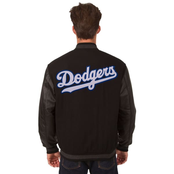 LOS ANGELES DODGERS Men's Wool and Leather Reversible One Logo Jacket