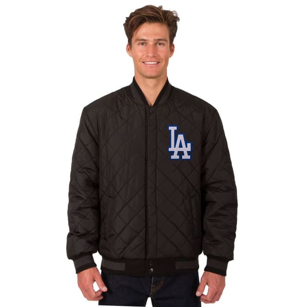 LOS ANGELES DODGERS Men's Wool and Leather Reversible One Logo Jacket