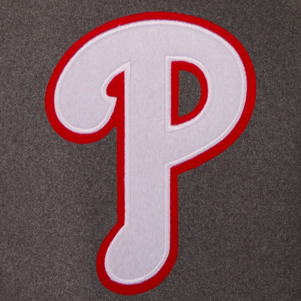 PHILADELPHIA PHILLIES Men's Wool and Leather Reversible One Logo Jacket