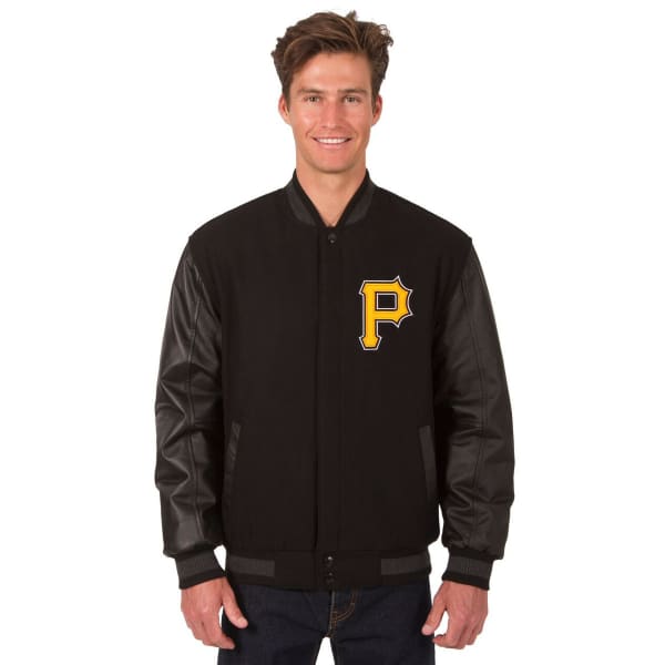 PITTSBURGH PIRATES Men's Wool and Leather Reversible One Logo Jacket