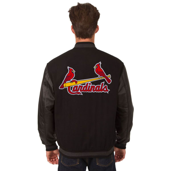 ST. LOUIS CARDINALS Men's Wool and Leather Reversible One Logo Jacket