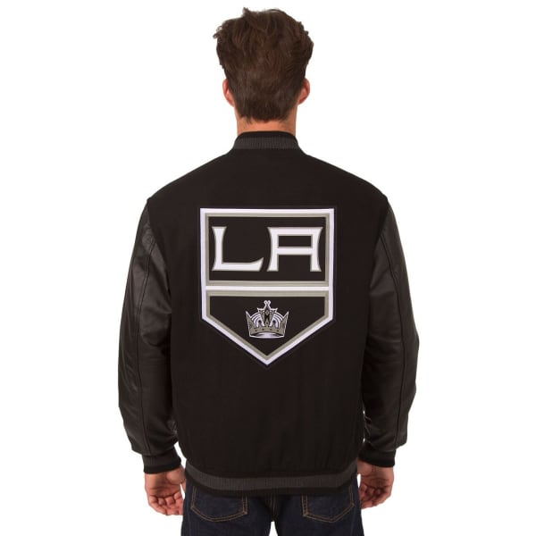 LOS ANGELES KINGS Men's Wool and Leather Reversible Logo(2) Jacket