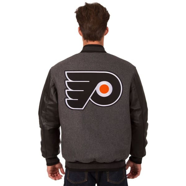 PHILADELPHIA FLYERS Men's Wool and Leather Reversible Logo(2) Jacket