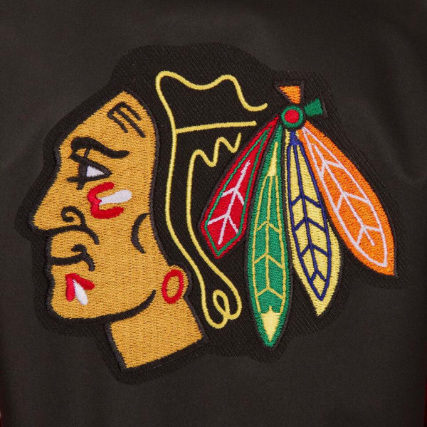 CHICAGO BLACKHAWKS Men's Poly Twill Logo Jacket