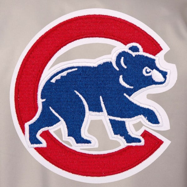 CHICAGO CUBS Men's Poly Twill Embroidered Jacket