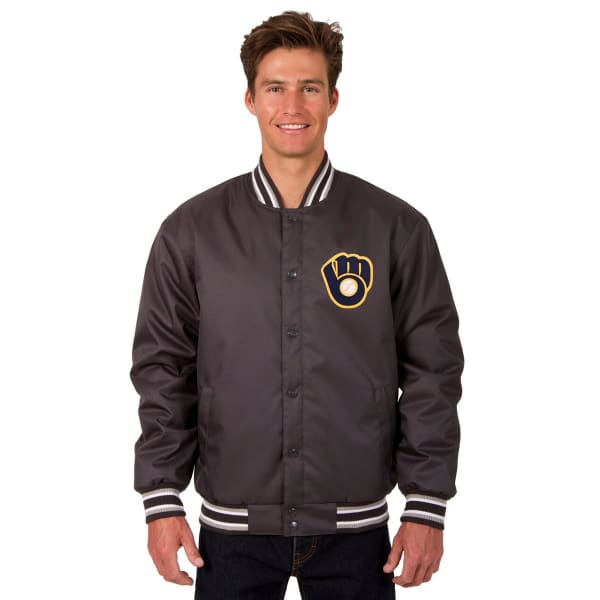 MILWAUKEE BREWERS Men's Poly Twill Embroidered Jacket