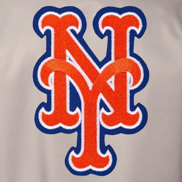 NEW YORK METS Men's Poly Twill Embroidered Jacket