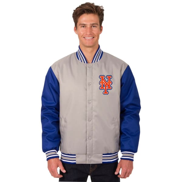 NEW YORK METS Men's Poly Twill Embroidered Jacket