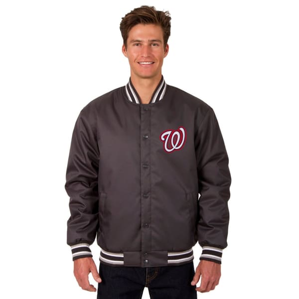 WASHINGTON NATIONALS Men's Poly Twill Embroidered Jacket