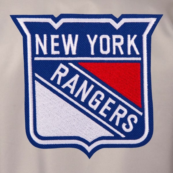 NEW YORK RANGERS Men's Poly Twill Embroidered Jacket