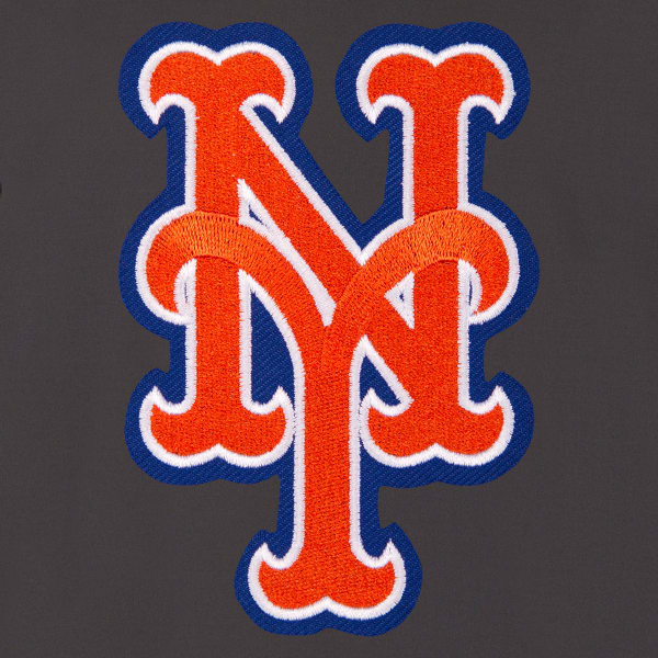 NEW YORK METS Men's Reversible Embroidered Track Jacket