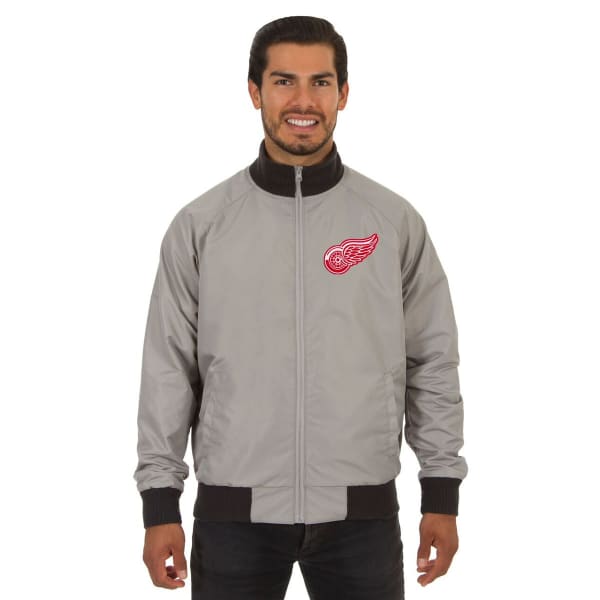 Detroit Red Wings JH Design Reversible Full-Zip Track Jacket with  Embroidered Logos - Gray/Red