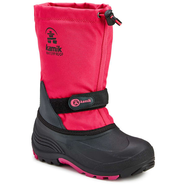 KAMIK Girls' Waterbug Waterproof Tall Storm Boots, Rose