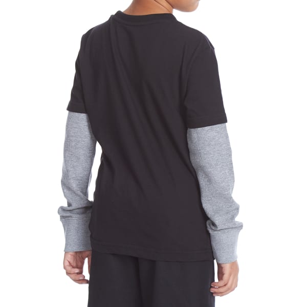 TONY HAWK Big Boys' Graphic Long-Sleeve Tee with Thermal Sleeves