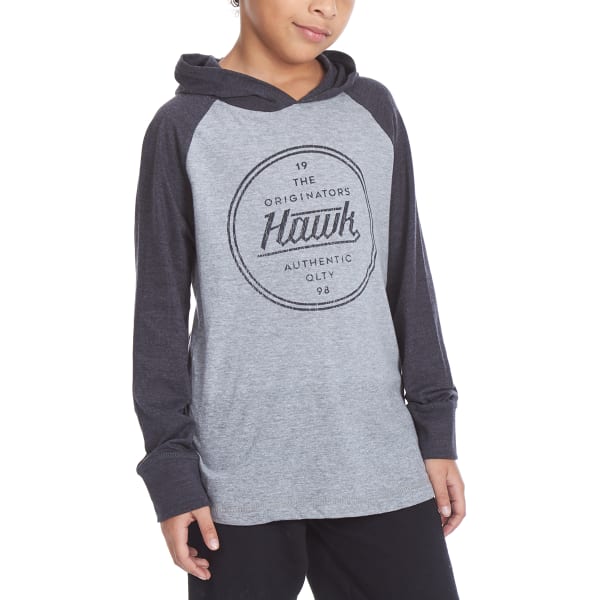 TONY HAWK Big Boys' Hooded Long-Sleeve Graphic Tee